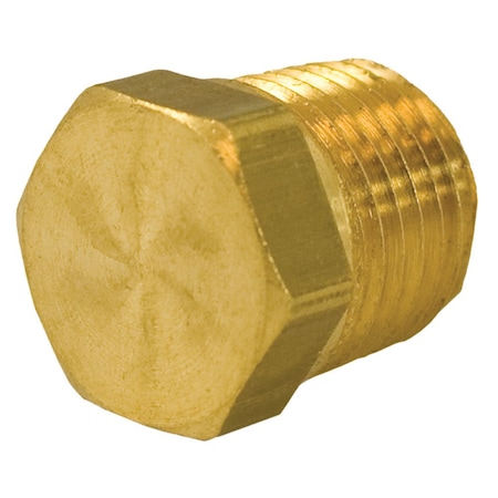 Jones Stephens 1/8in. Yellow Brass Plug with Hex Head P12102